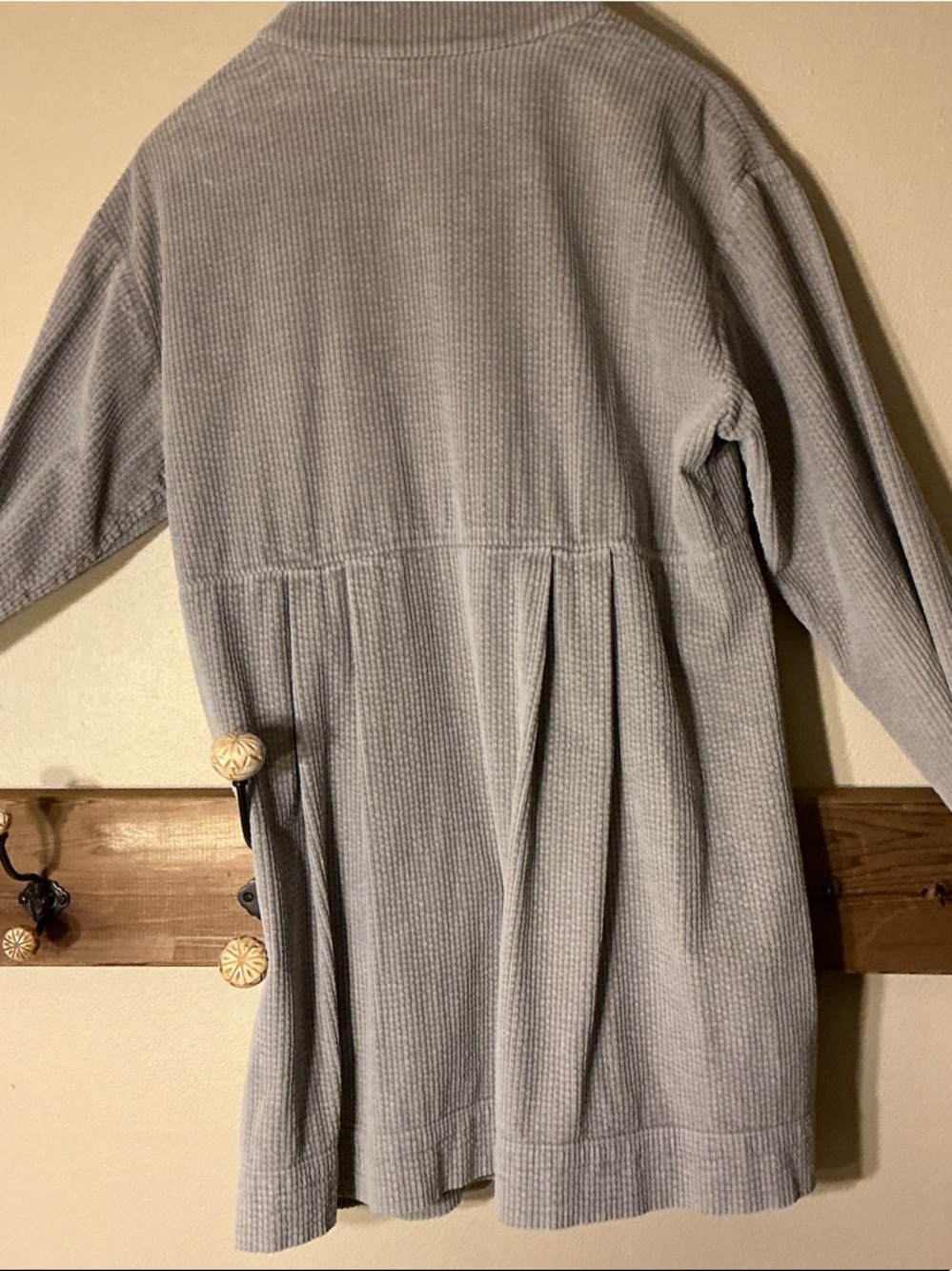 J.Jill Vintage 90’s Light Gray Ribbed Corduroy Jacket TALL-medium - Picture 3 of 6